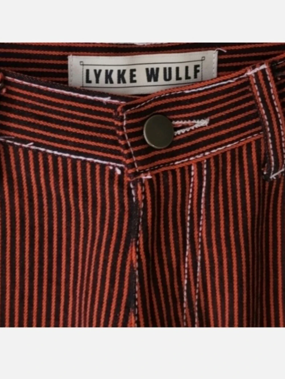 LYKKE WULLF WORKWEAR STRIPED JEANS